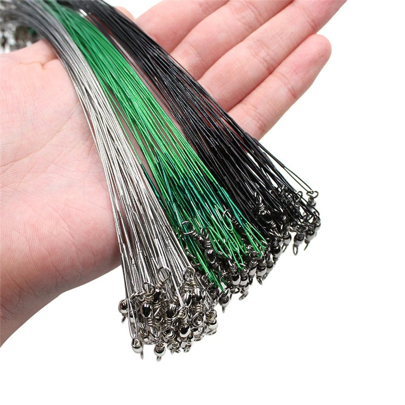 Don't let fish bite your fishing line! Use anti-bite steel wire leader.