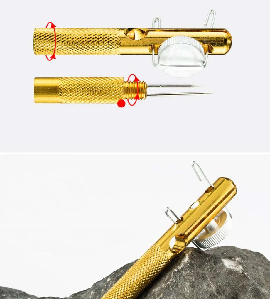 Fast Knot Tyer Tool Fishing Hook Tier Set Manual Knot Tying Tool Fishing  Hook Equipment Accessories2pcsgold