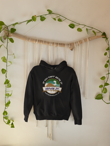 Wear a cozy go-to hoodie to curl up in and enjoy cooler mornings and evenings. Unisex Hoodie. Front pouch pocket and feels soft. 50% cotton, 50% polyester. Double-lined hood and double-needle stitching throughout.1x1 athletic rib knit cuffs and waistband with spandex. Dark heather color.