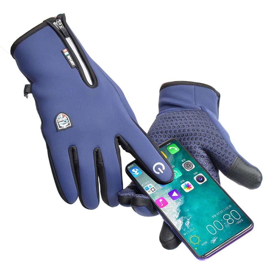 Daiwa New Winter Outdoor Men Fishing Gloves Two-Finger Waterproof Touch  Screen Thick Plus Fleece Non